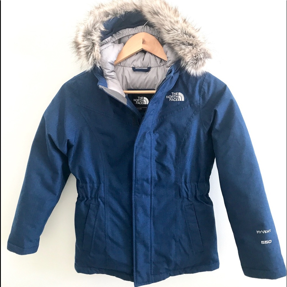 Girls North Face Down Parka M(8-10)